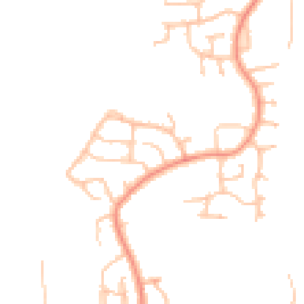 Daytime road noise heatmap for DY3 3QB
