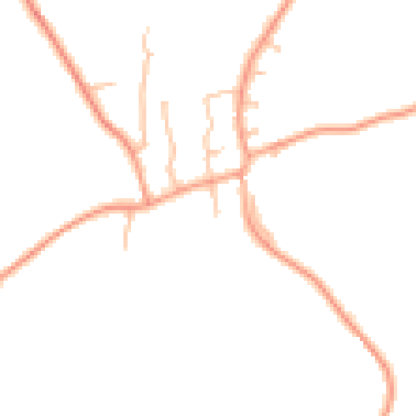 Daytime road noise heatmap for DY3 4NQ