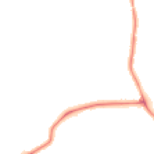 Night-time road noise heatmap for DY4 0AL