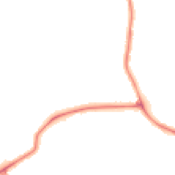Night-time road noise heatmap for DY4 0AT