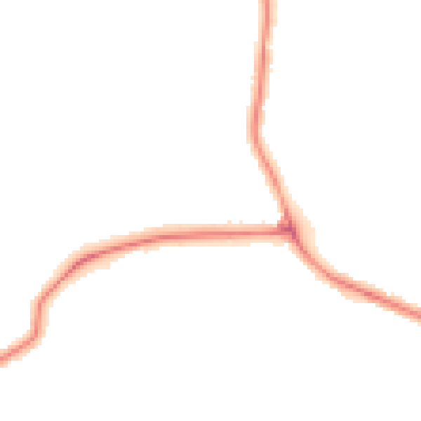 Night-time road noise heatmap for DY4 0BA