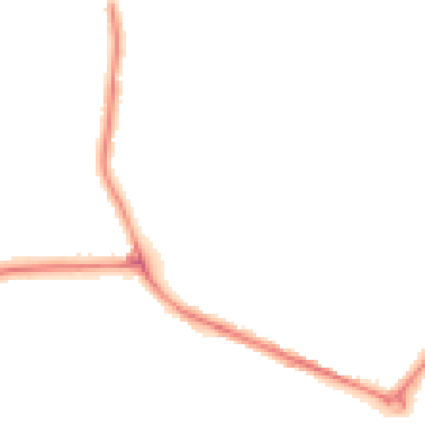 Night-time road noise heatmap for DY4 0BE