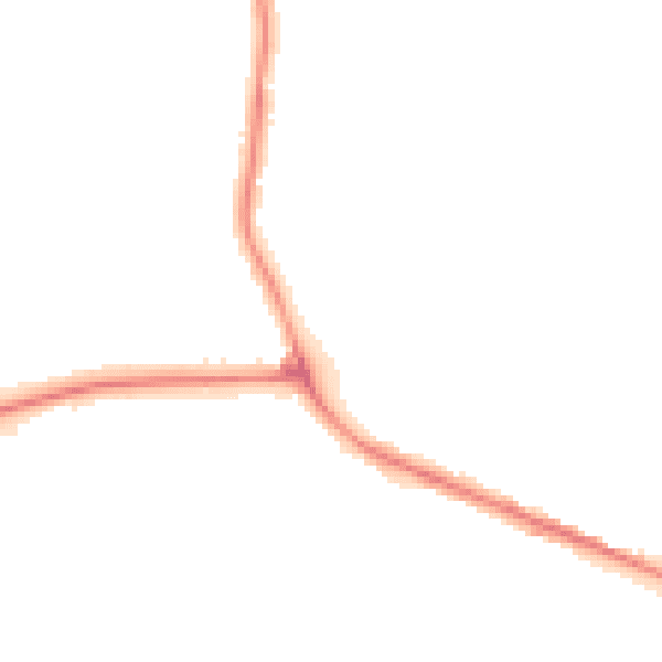 Night-time road noise heatmap for DY4 0BG