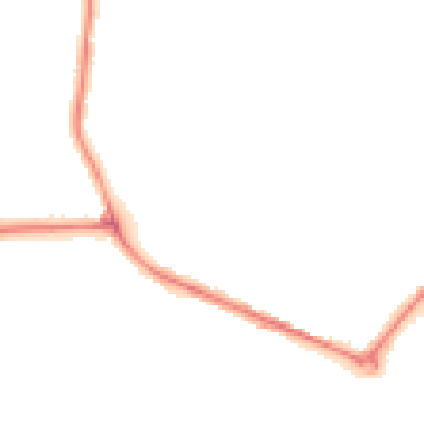 Night-time road noise heatmap for DY4 0BQ