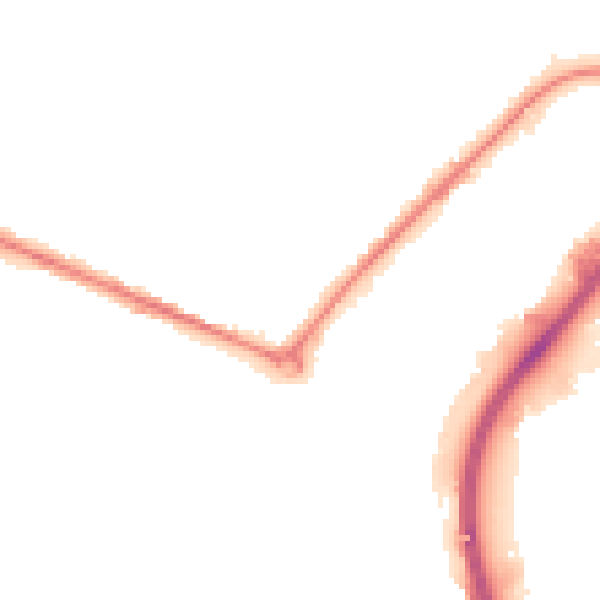 Night-time road noise heatmap for DY4 0DD