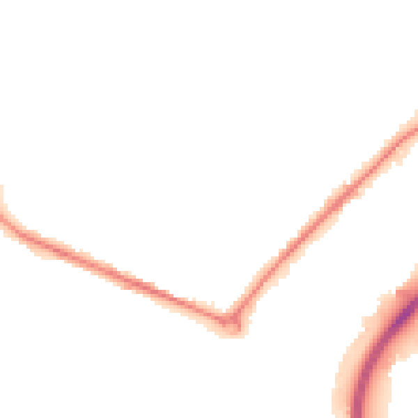 Night-time road noise heatmap for DY4 0EF