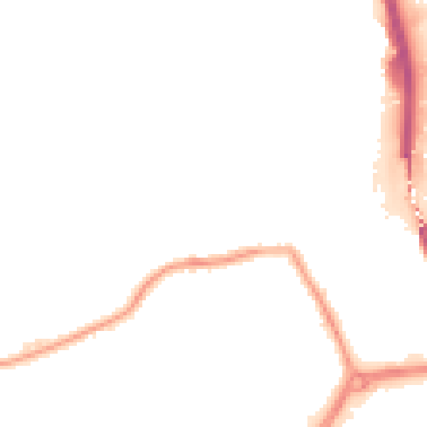 Night-time road noise heatmap for DY4 0JD