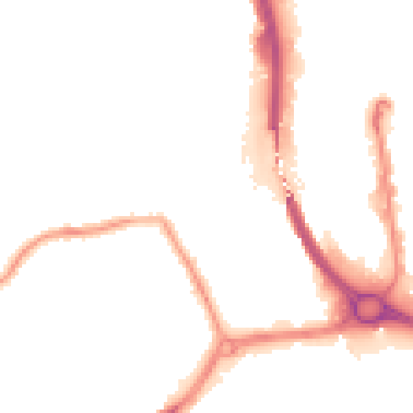 Night-time road noise heatmap for DY4 0LT