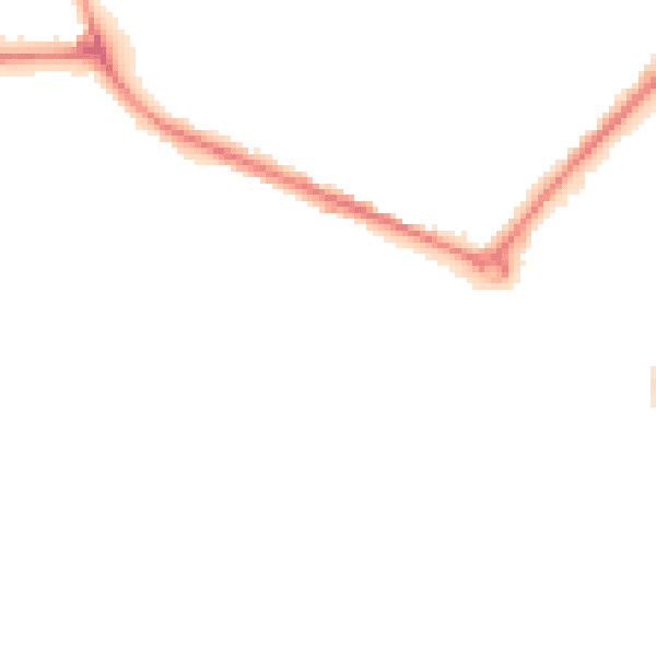 Night-time road noise heatmap for DY4 0UQ