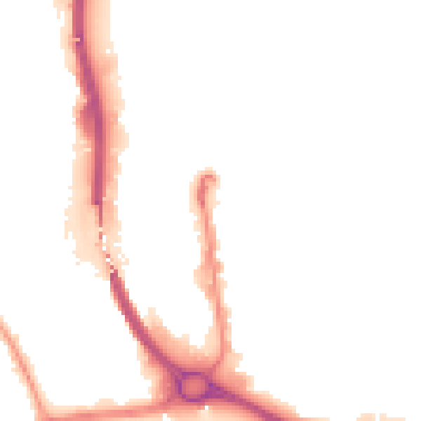 Night-time road noise heatmap for DY4 7BS