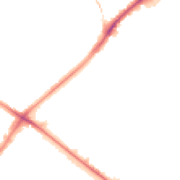 Night-time road noise heatmap for DY4 7RX