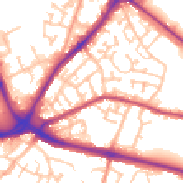 Daytime road noise heatmap for DY4 7SR