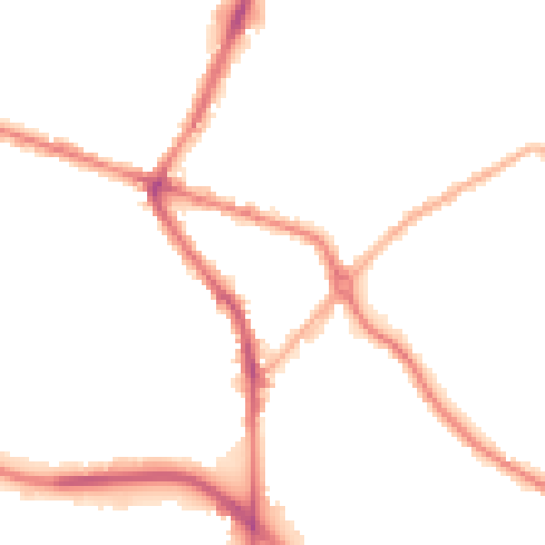 Night-time road noise heatmap for DY4 8HZ