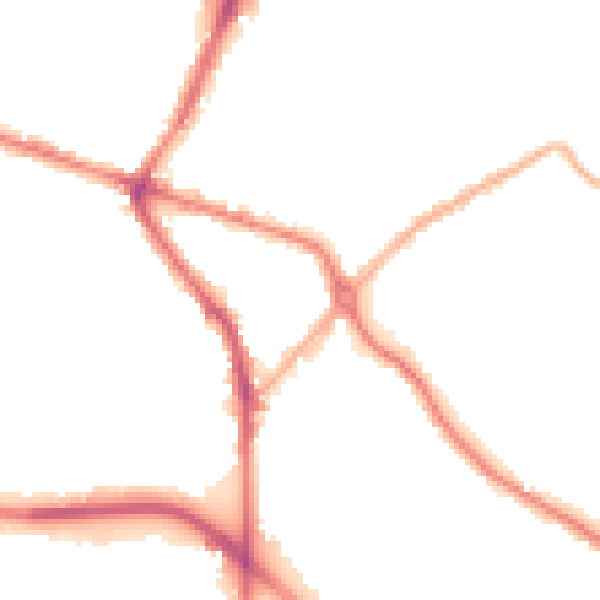 Night-time road noise heatmap for DY4 8JA