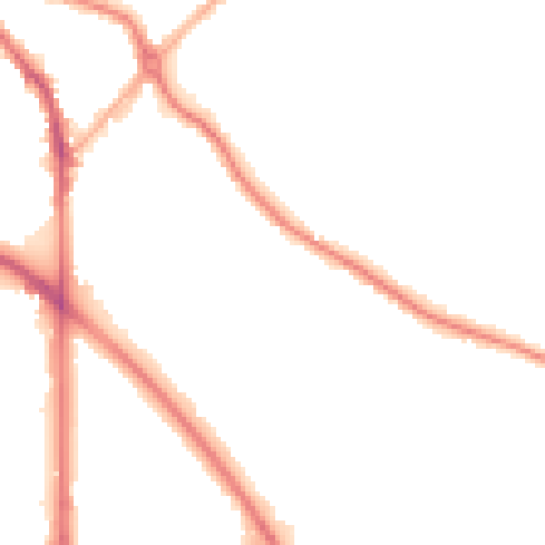 Night-time road noise heatmap for DY4 8LA