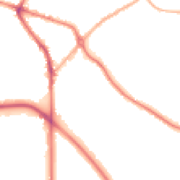 Night-time road noise heatmap for DY4 8PQ