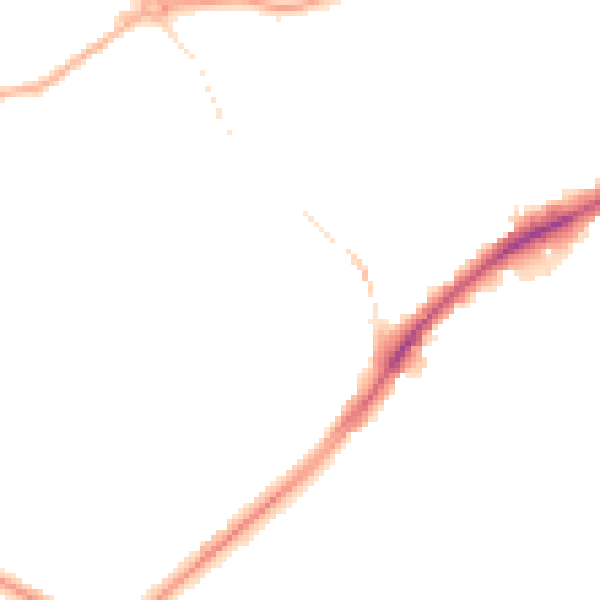 Night-time road noise heatmap for DY4 8UN