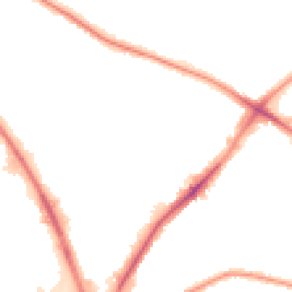 Night-time road noise heatmap for DY4 8XZ