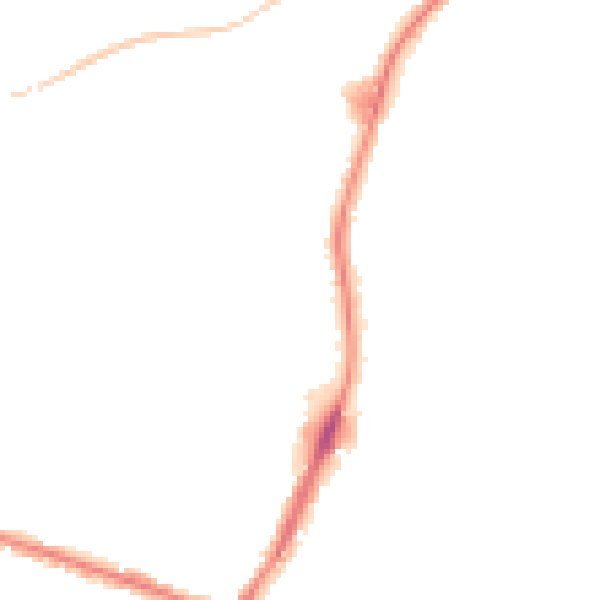 Night-time road noise heatmap for DY4 9BX