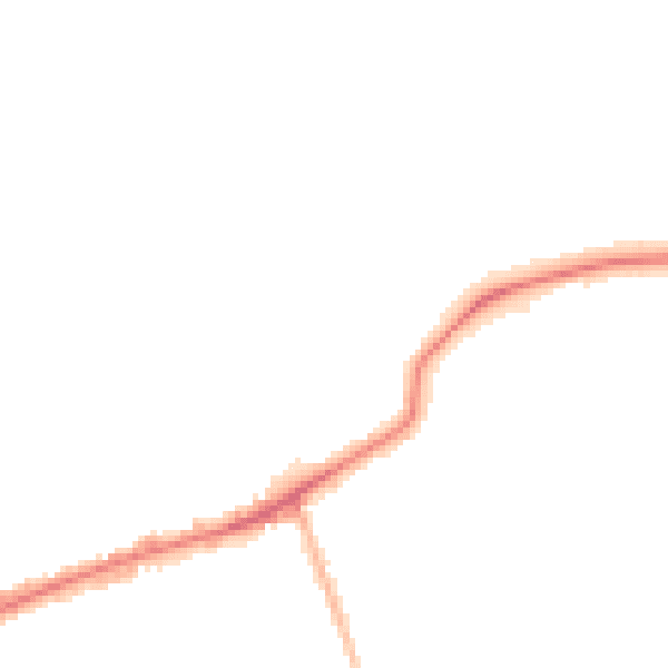 Night-time road noise heatmap for DY4 9LS
