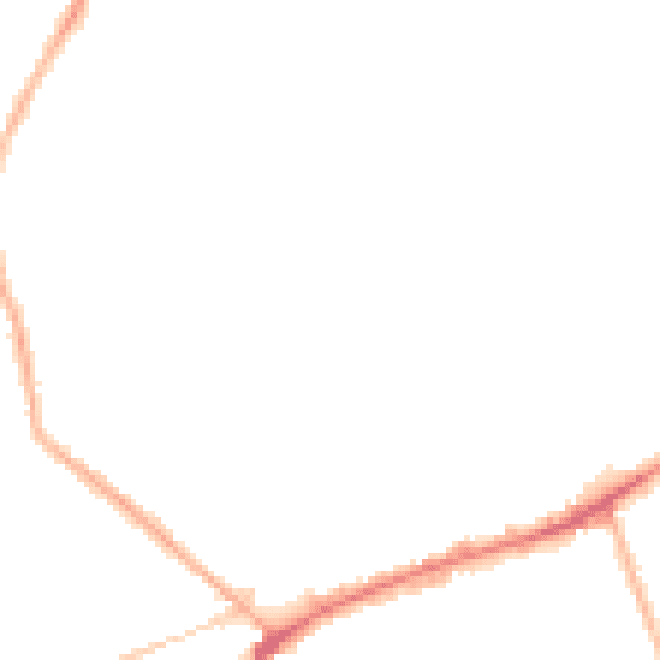 Night-time road noise heatmap for DY4 9LY
