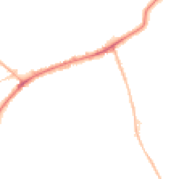 Night-time road noise heatmap for DY4 9NH