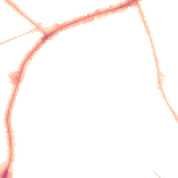 Night-time road noise heatmap for DY4 9RH