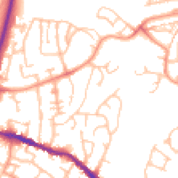 Daytime road noise heatmap for DY5 1AP