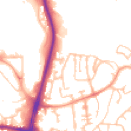 Daytime road noise heatmap for DY5 1BA