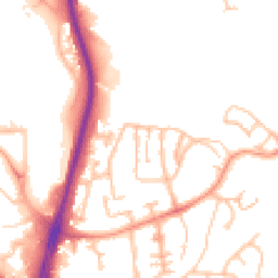 Daytime road noise heatmap for DY5 1BD