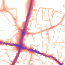 Daytime road noise heatmap for DY5 1DE
