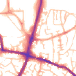 Daytime road noise heatmap for DY5 1DG