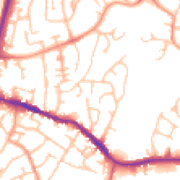 Daytime road noise heatmap for DY5 1EE