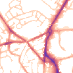Daytime road noise heatmap for DY5 1HF