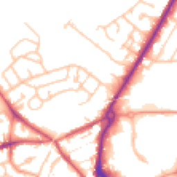 Daytime road noise heatmap for DY5 1HL