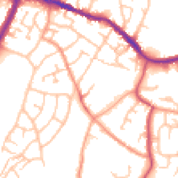 Daytime road noise heatmap for DY5 2AY