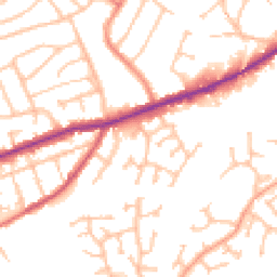 Daytime road noise heatmap for DY5 3FD