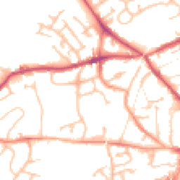 Daytime road noise heatmap for DY5 3UZ