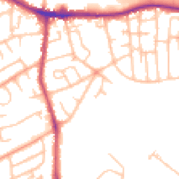 Daytime road noise heatmap for DY5 4AW