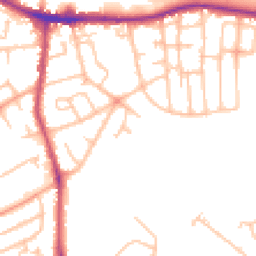 Daytime road noise heatmap for DY5 4DF