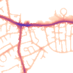 Daytime road noise heatmap for DY5 4DL