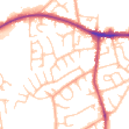 Daytime road noise heatmap for DY5 4QT