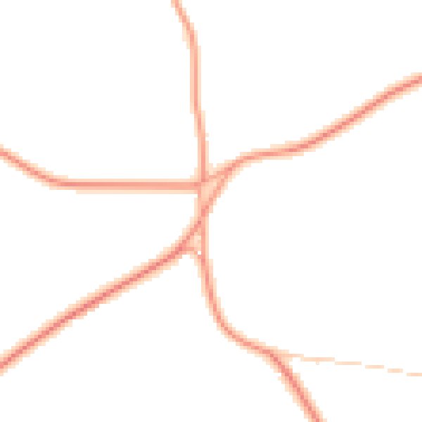 Daytime road noise heatmap for DY7 5EJ
