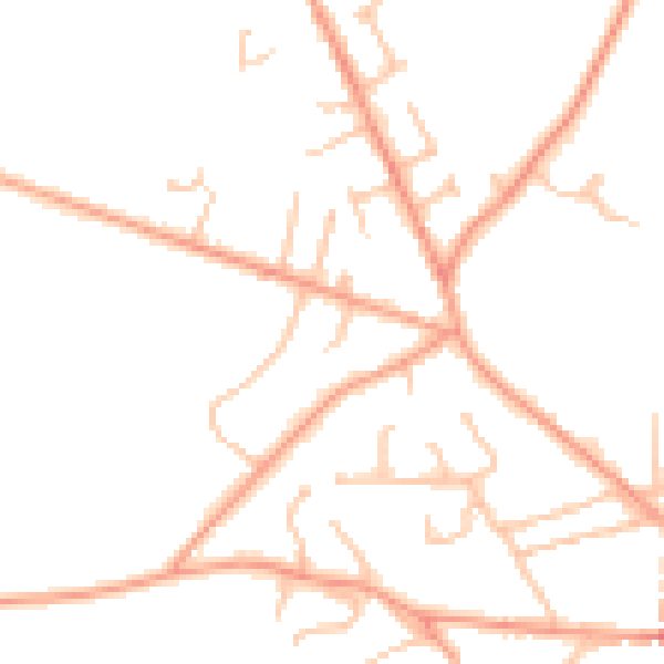 Daytime road noise heatmap for DY7 6AG