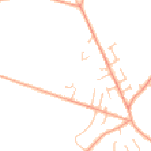 Daytime road noise heatmap for DY7 6AX