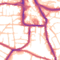 Daytime road noise heatmap for DY8 1AH
