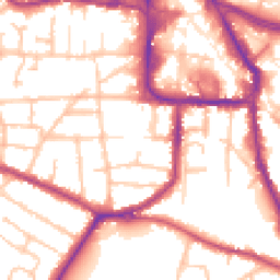 Daytime road noise heatmap for DY8 1AR