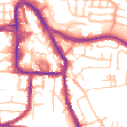 Daytime road noise heatmap for DY8 1EJ