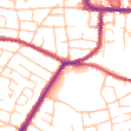 Daytime road noise heatmap for DY8 2AD