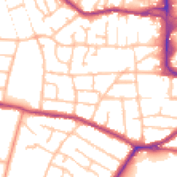 Daytime road noise heatmap for DY8 3UE